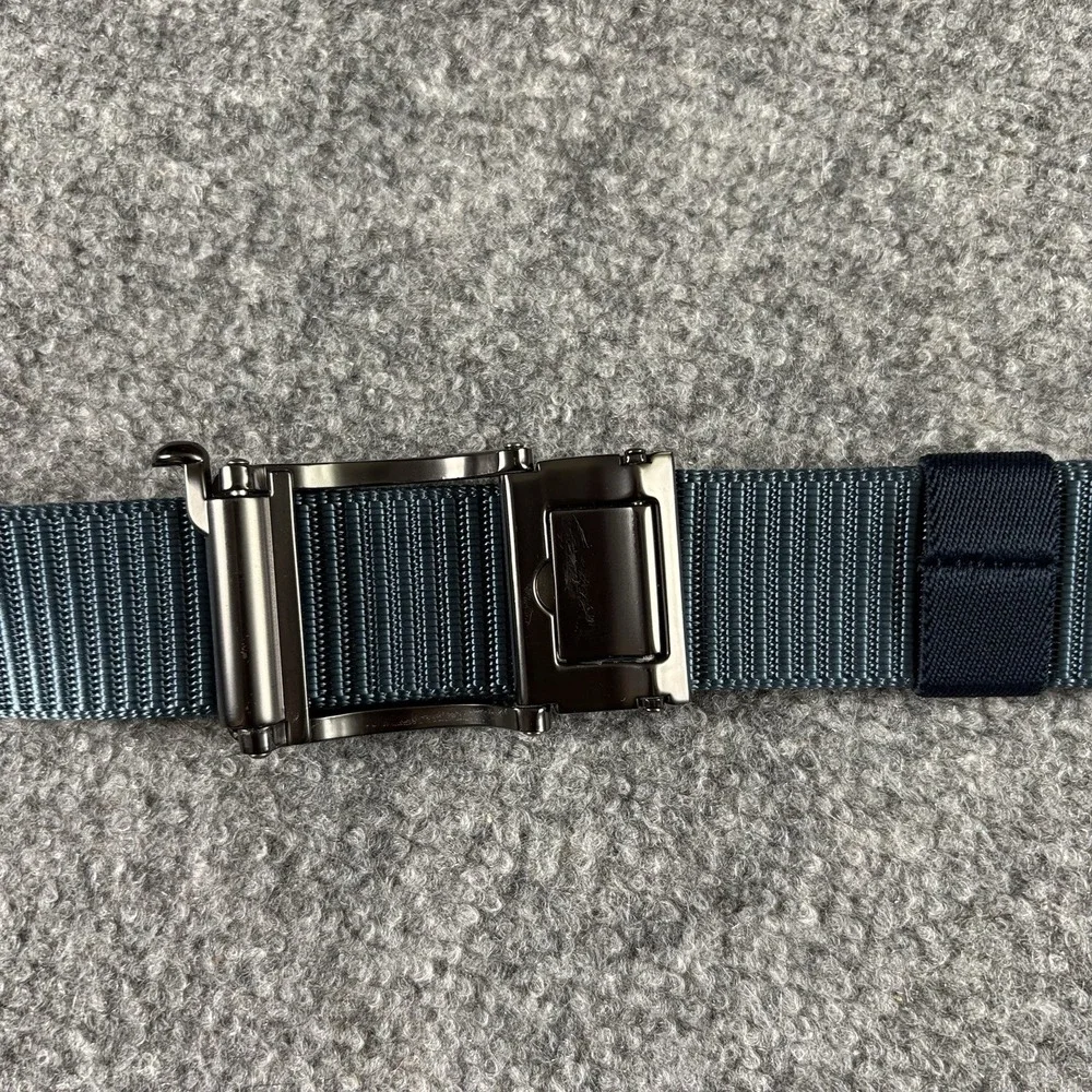 Fairwin Web Belt Men's Blue Nylon Ratchet Automatic Buckle 52